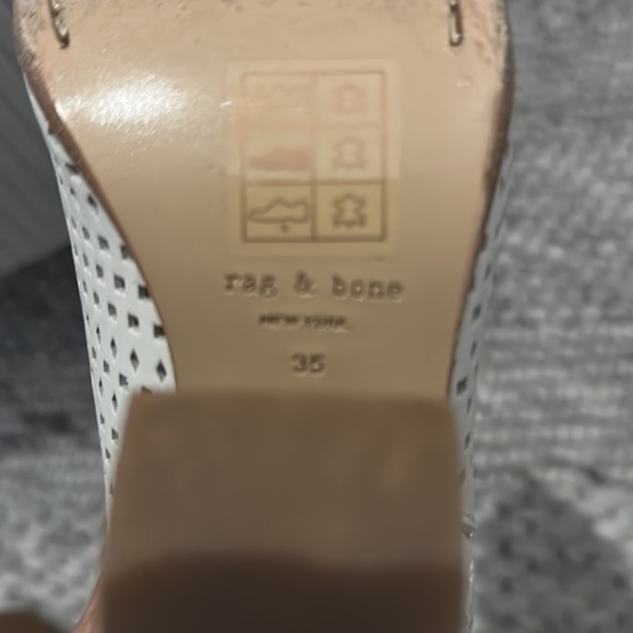 Brand New Rag & Bone White Leather Booties - Picture 2 of 3